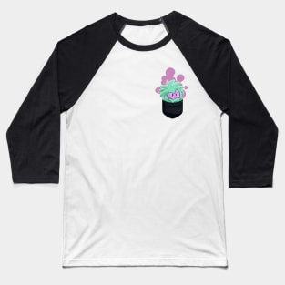 Green Ghost Puffle Baseball T-Shirt